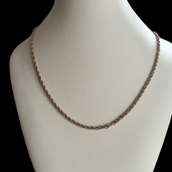 Milor Italy Gold Vermeil Sterling Silver Triple Rope Chain 18 Inches - Picture 2 of 8